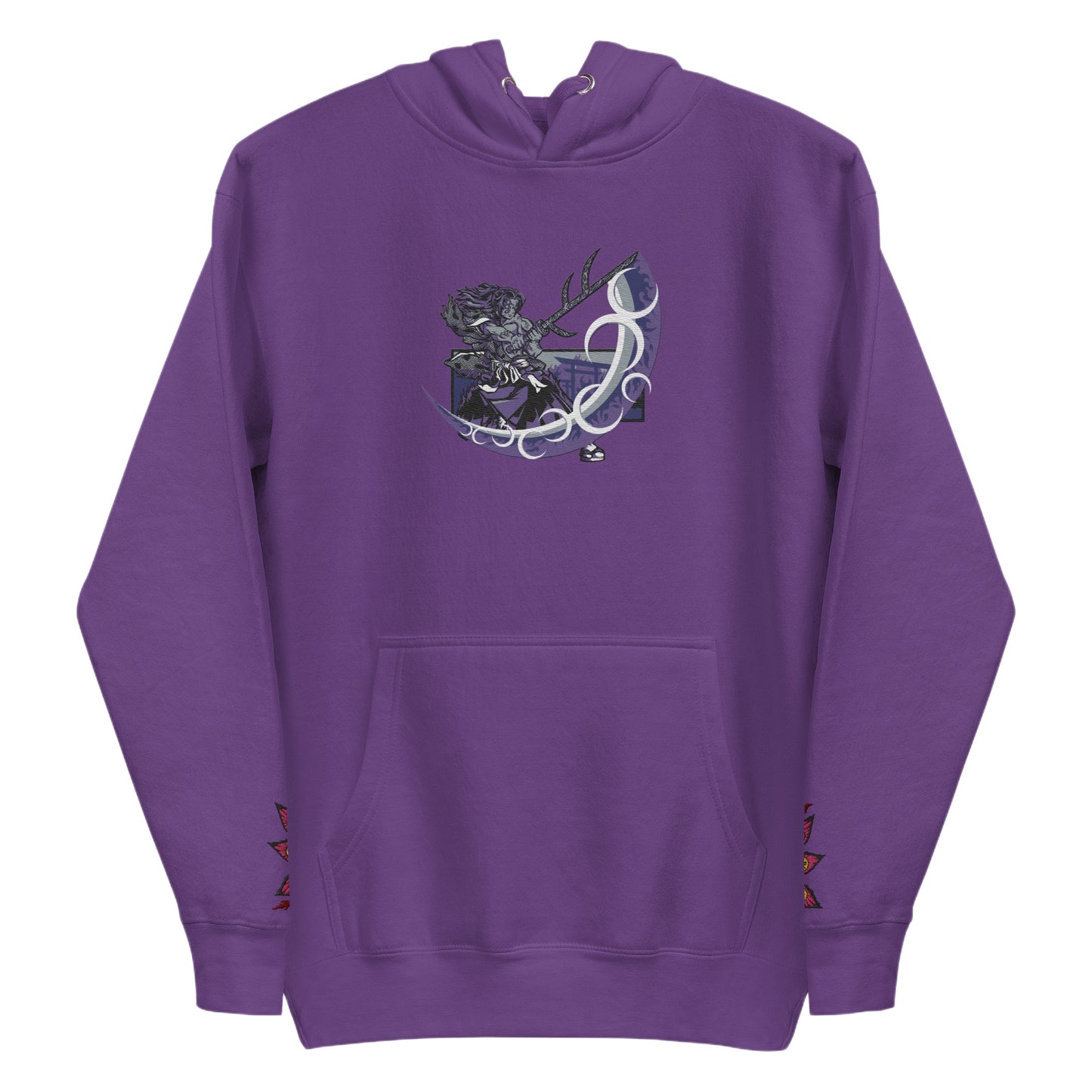 Kokushibo the Demon slayer Unisex Anime Embroidered Unisex Hoodie Collection