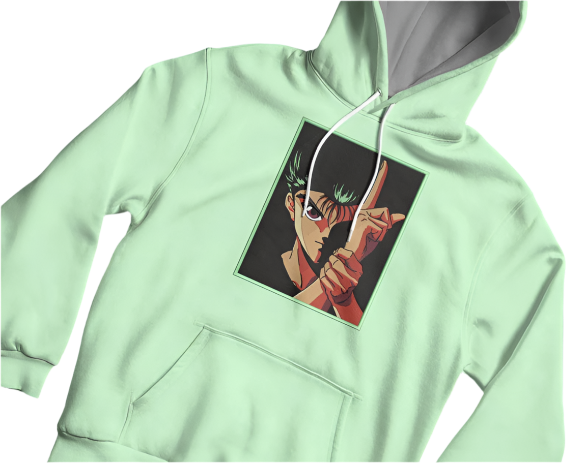 Yusuke Urameshi "Spirit Detective Vibes" Embroidered Hoodie