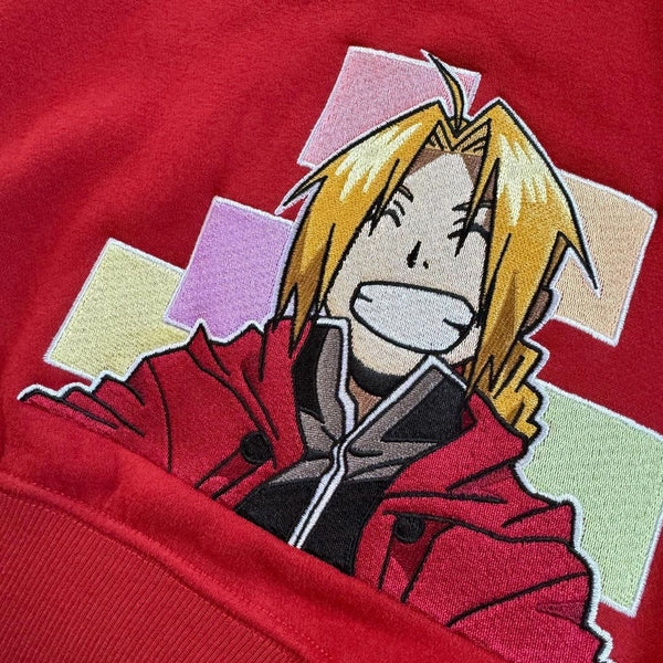 Ed Faces Embroidered Hoodie