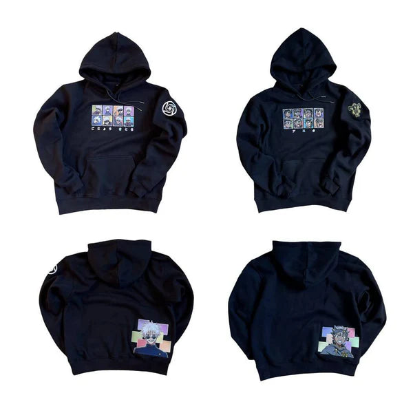 Asta Faces Embroidered Hoodie