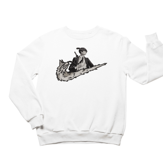 Aki x Kon Swoosh Embroidered Sweatshirt – Bonds of Power and Spirit