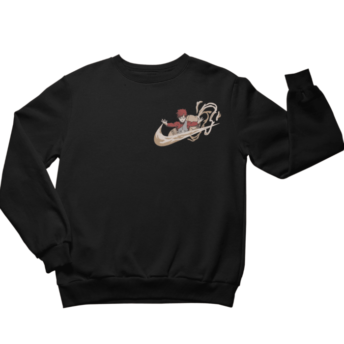 Gaara Crewneck Embroidered Sweatshirt – Guardian of the Sand, Master of Shukaku