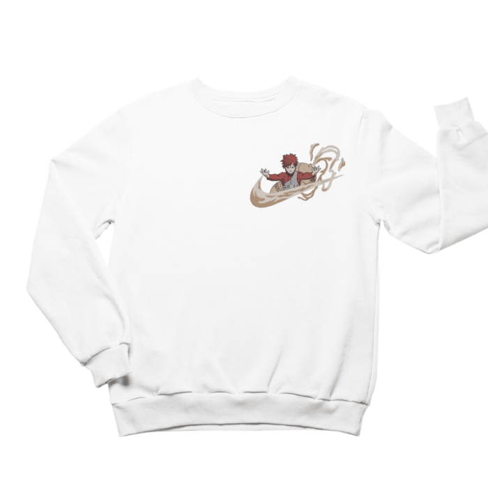 Gaara Crewneck Embroidered Sweatshirt – Guardian of the Sand, Master of Shukaku