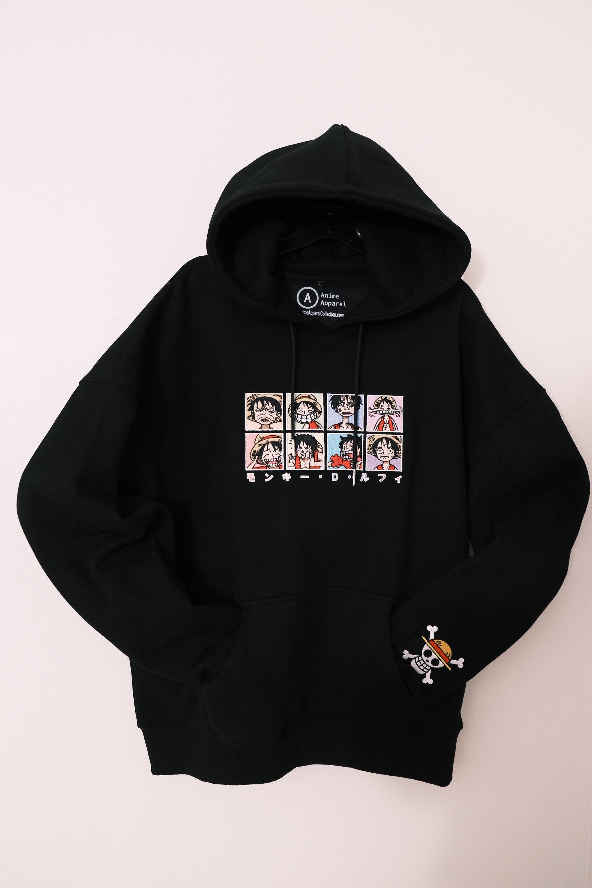 Luffy 'Goofy Faces' Embroidered Hoodie