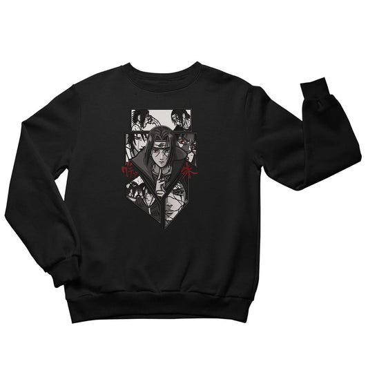 Itachi Uchiha Sweatshirt: Anime Graphic Emroidered Pullover