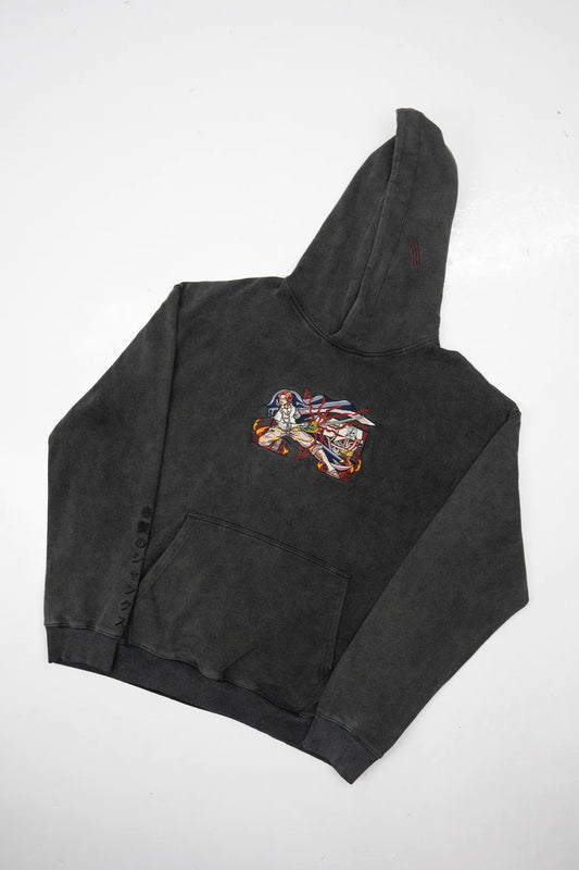 Red Hair Shanks: One Piece Anime Embroidered Hoodie Collection.