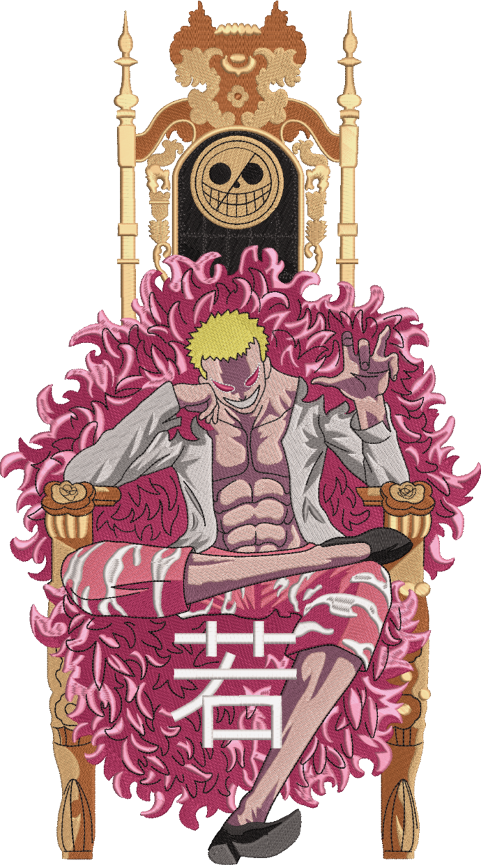 Doflamingo Pirate & Doflamingo Embroidered Sweatshirt – The Flaming Emperor's Reign