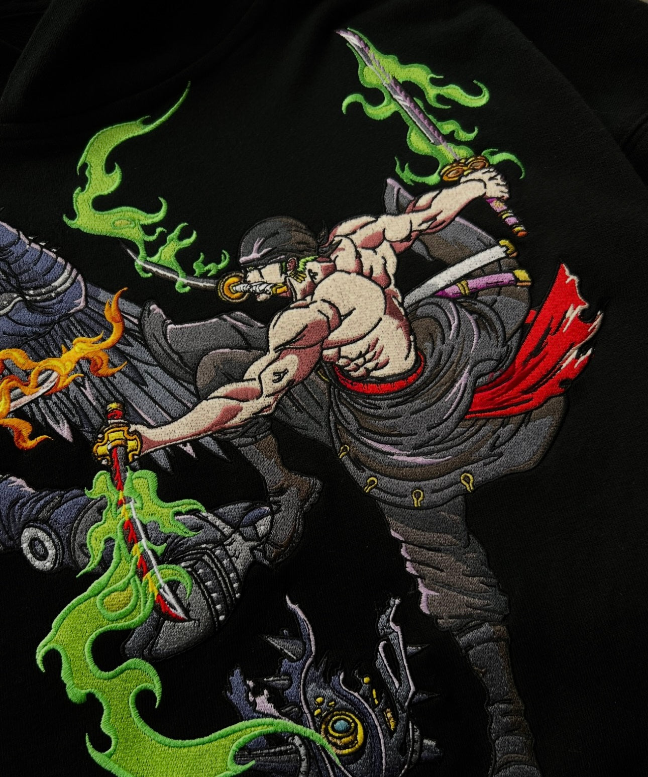 Luffy's Crew vs Kaido's Crew "KING VS ZORO" Embroidery Hoodie