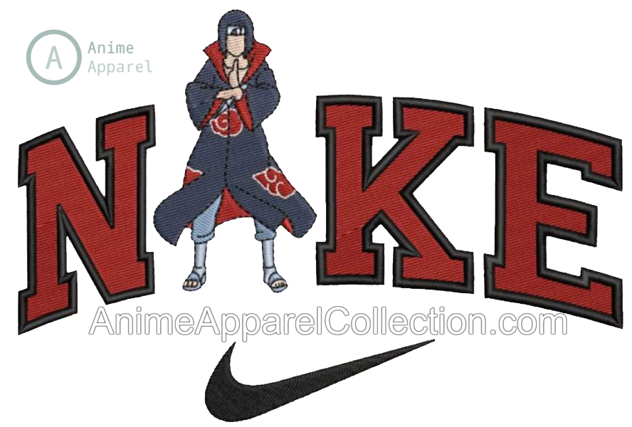 Uchiha Itachis Genjutsu „Die Kraft von Tsukuyomi“ bestickte Unisex-Kapuzenpullover-Kollektion