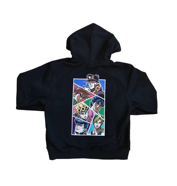 Bizarre Threads: JoJo's Bizarre Adventure Anime Embroidered Hoodie Collection.