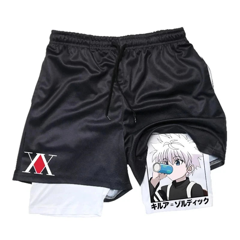 Killua Gym Shorts Hunter X Hunter Anime Shorts Collection