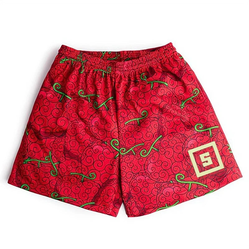 Devil Fruit Performance Anime Shorts: Masculine Bermuda Collection