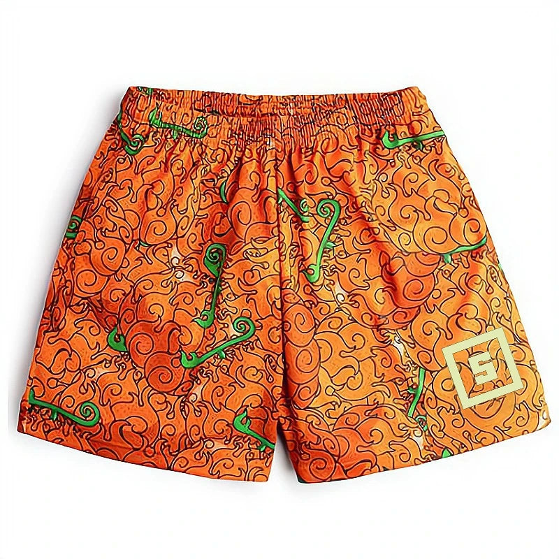 Devil Fruit Performance Anime Shorts: Masculine Bermuda Collection