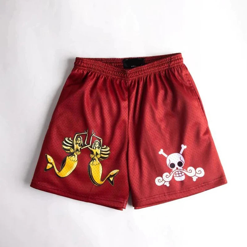 Devil Fruit Performance Anime Shorts: Masculine Bermuda Collection