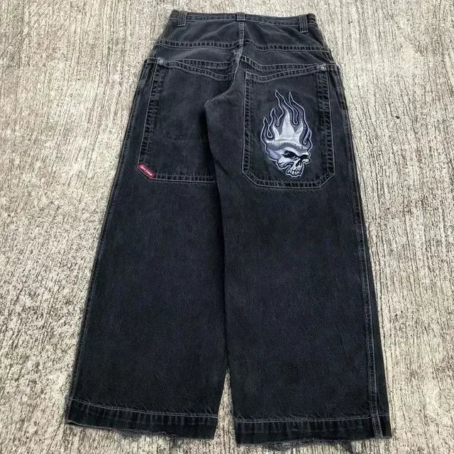 Vintage Anime Custom Print on Jeans