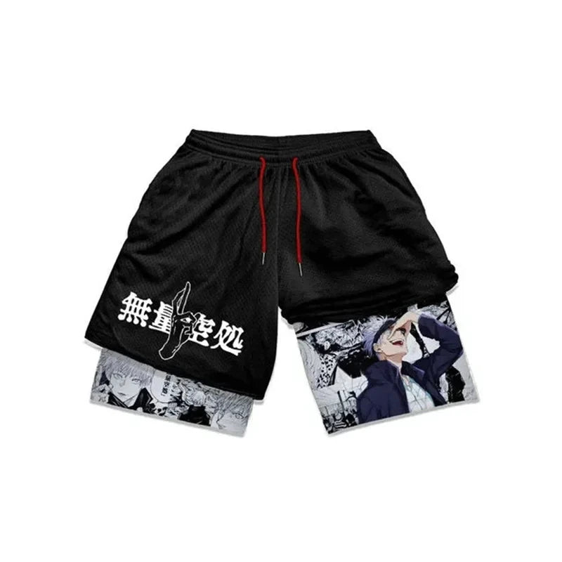 Customed Design Men's 2-in-1 Running Shorts: Gym Fitness Joggers for Summer Workouts