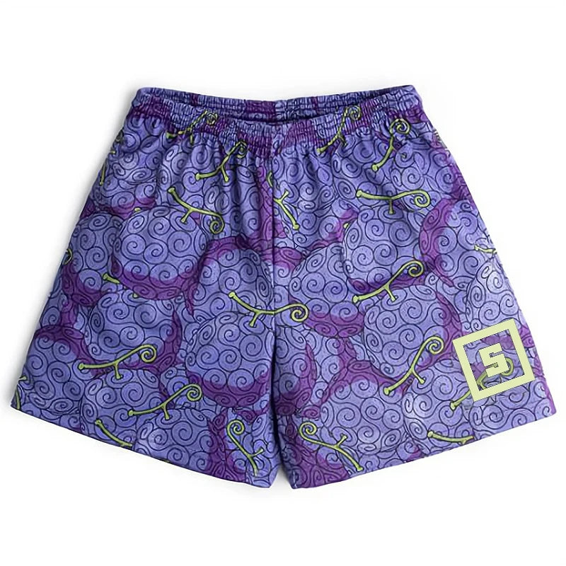 Devil Fruit Performance Anime Shorts: Masculine Bermuda Collection