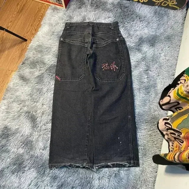 Vintage Anime Custom Print on Jeans