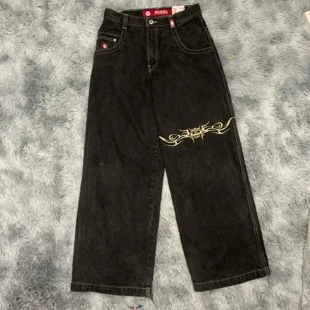 Vintage Anime Custom Print on Jeans