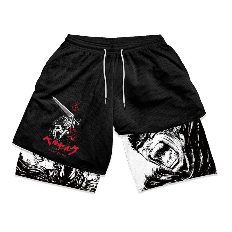 Pantalones cortos para correr 2 en 1 para hombre con diseño personalizado: Joggers de gimnasio y fitness para entrenamientos de verano