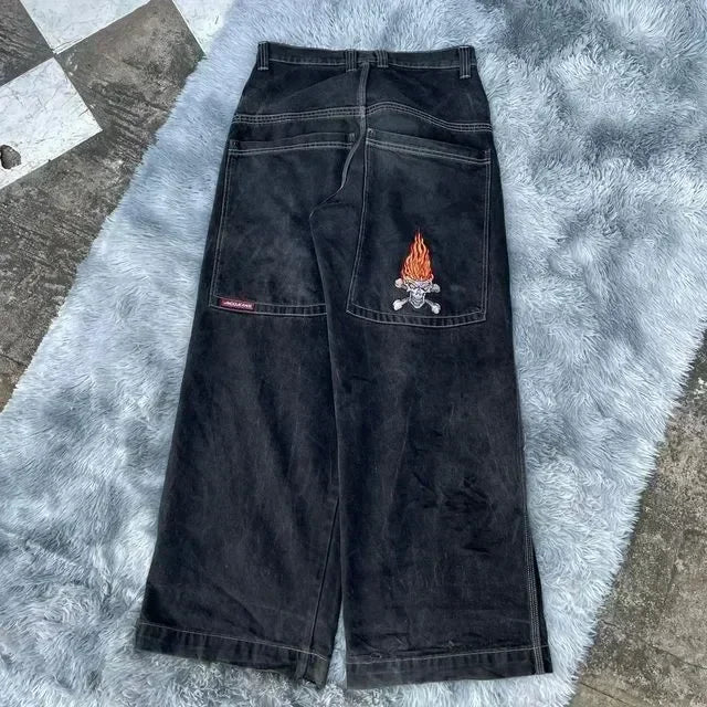 Vintage Anime Custom Print on Jeans