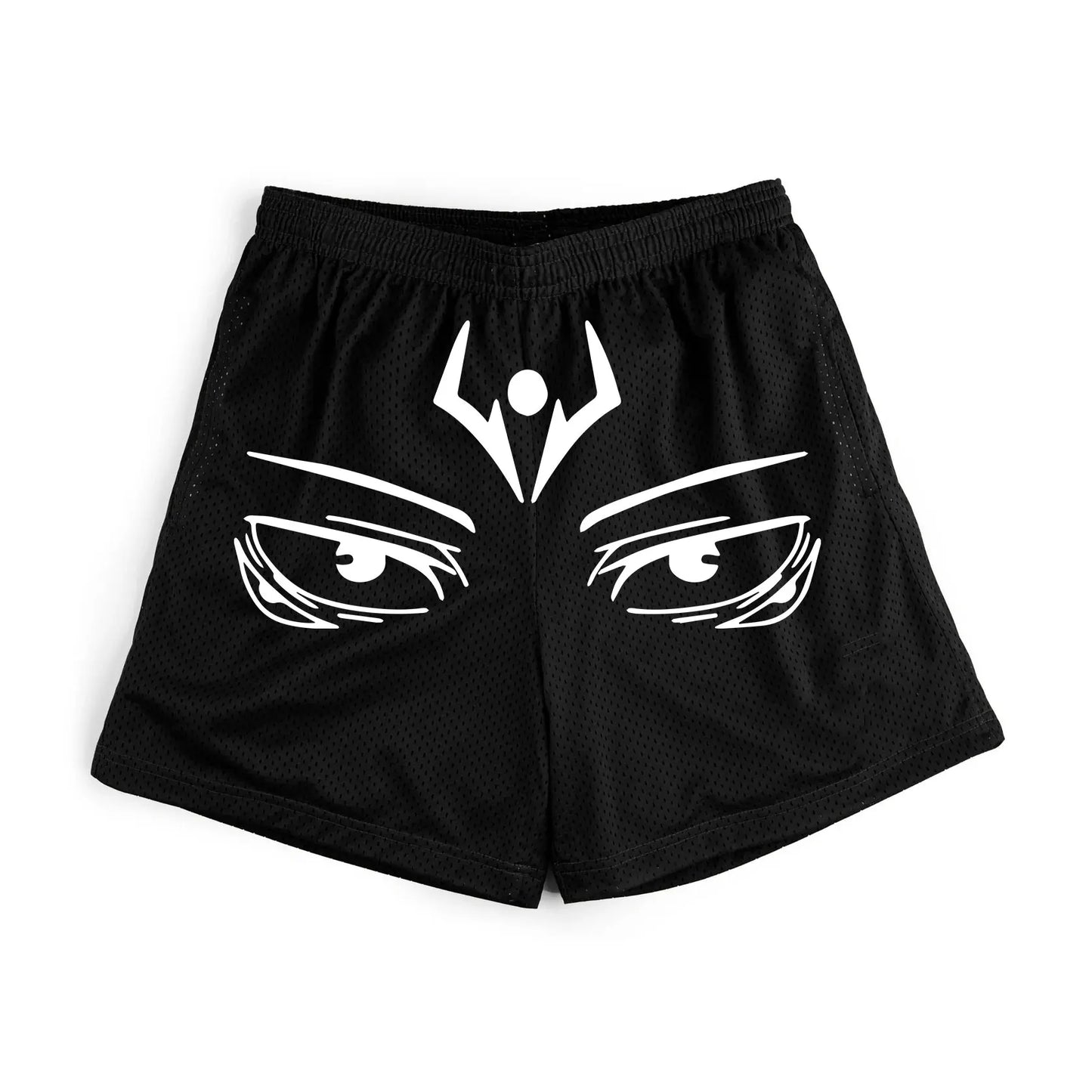 Anime Manga Sports Shorts: Quick Dry Mesh Gym Fitness Shorts with 3D Printing