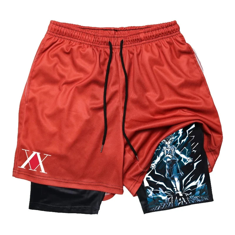 Killua Gym Shorts Hunter X Hunter Anime Shorts Collection