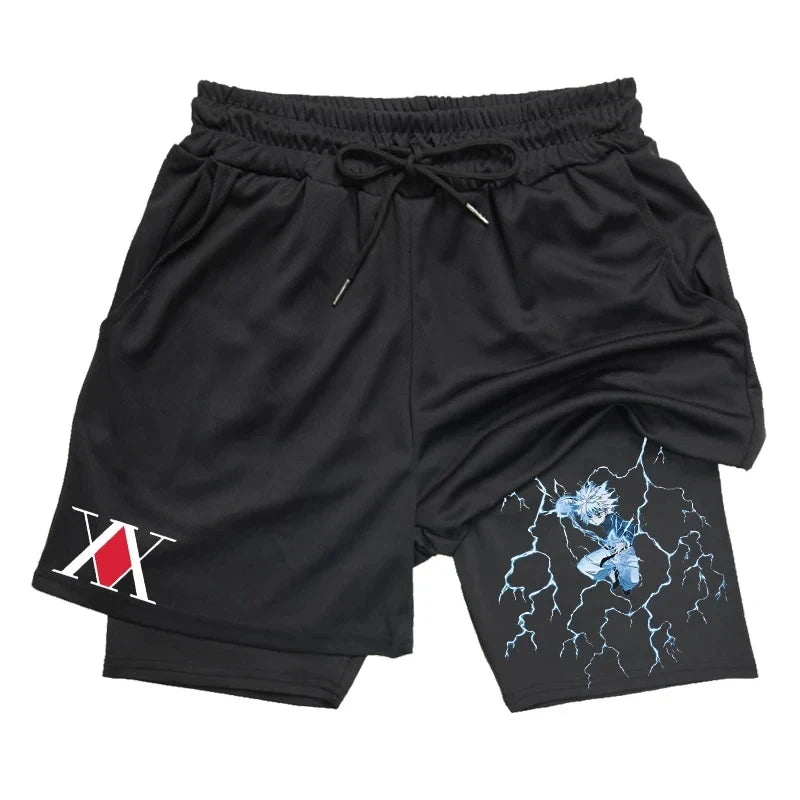 Killua Gym Shorts Hunter X Hunter Anime Shorts Collection