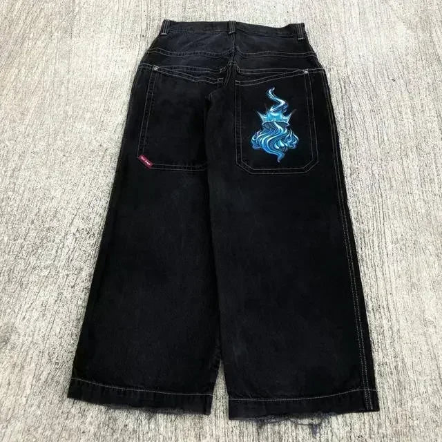 Vintage Anime Custom Print on Jeans