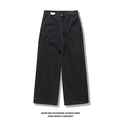 Hip Hop Death Anime Graphic Baggy Jeans: Harajuku Denim Y2K Pants for Men and Women