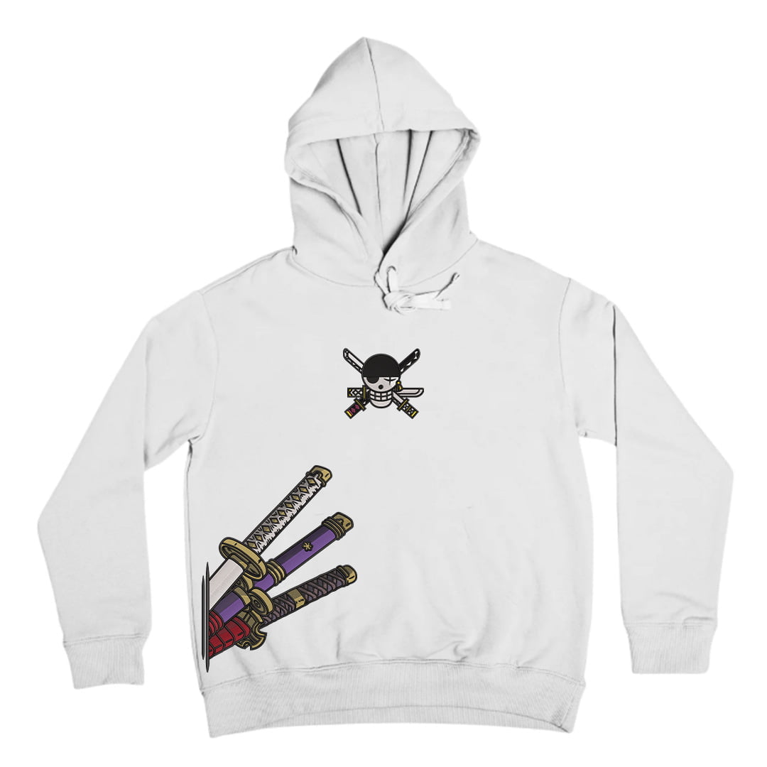 Zoro with Three Swordstyle and "Enma" Embroidery Hoodie