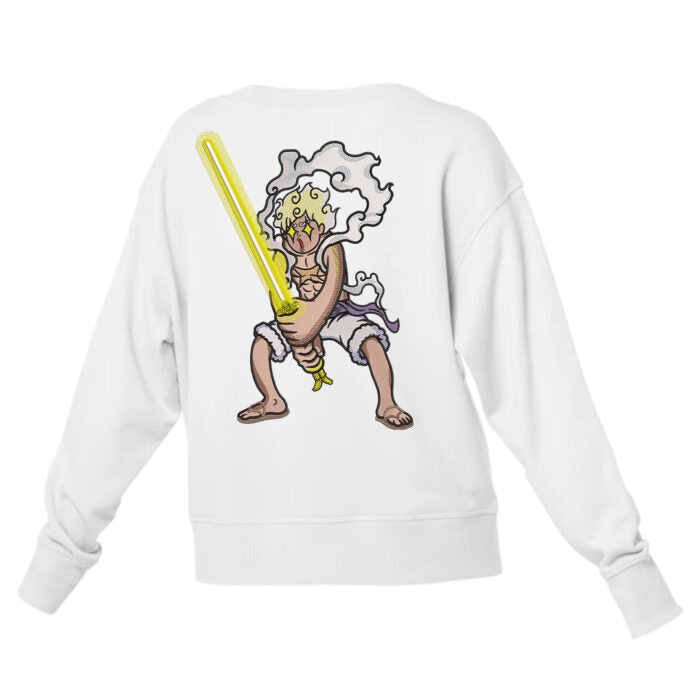 Luffy vs. Kizaru Embroidered Sweatshirt – Speed vs. Willpower