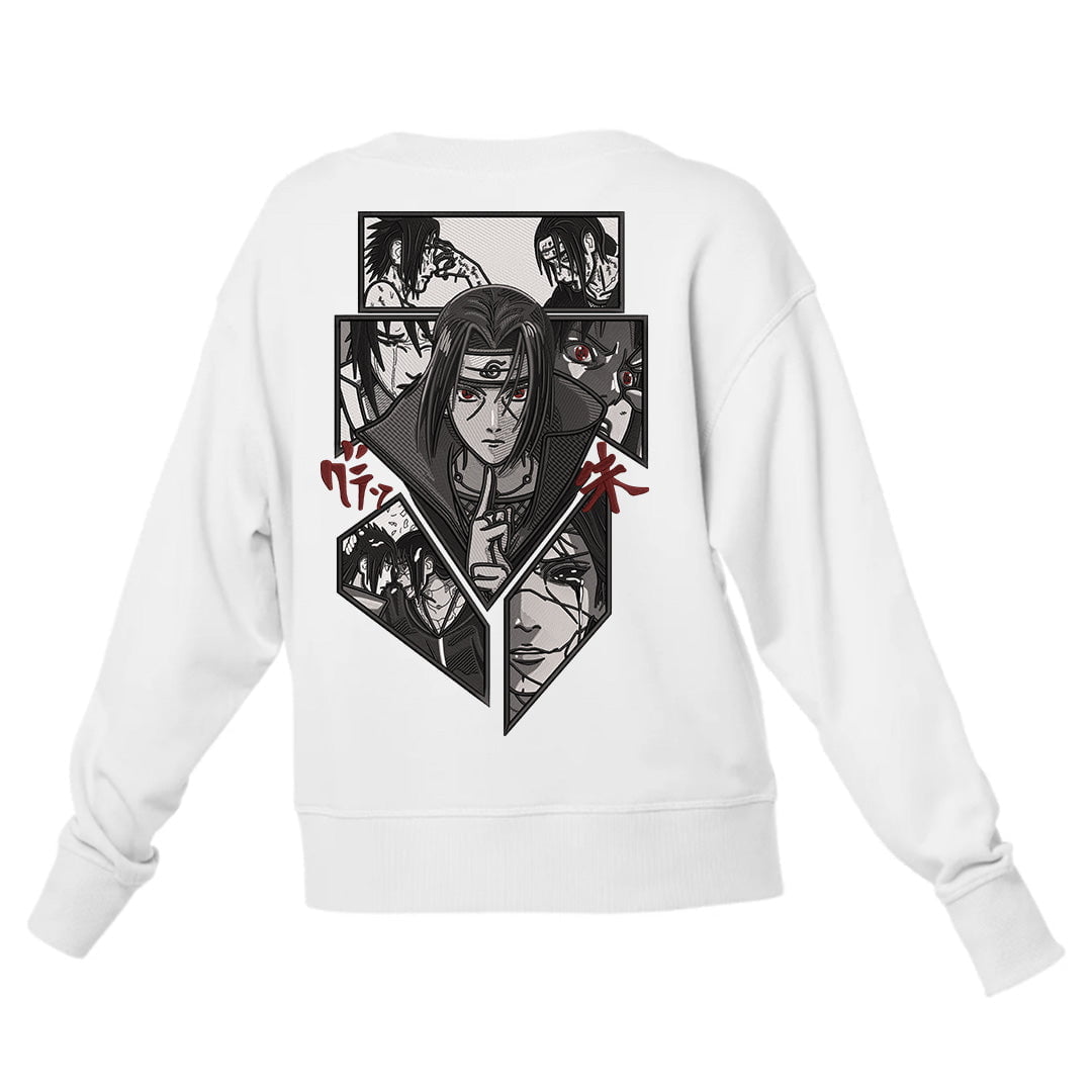 Itachi Uchiha Sweatshirt: Anime Graphic Emroidered Pullover