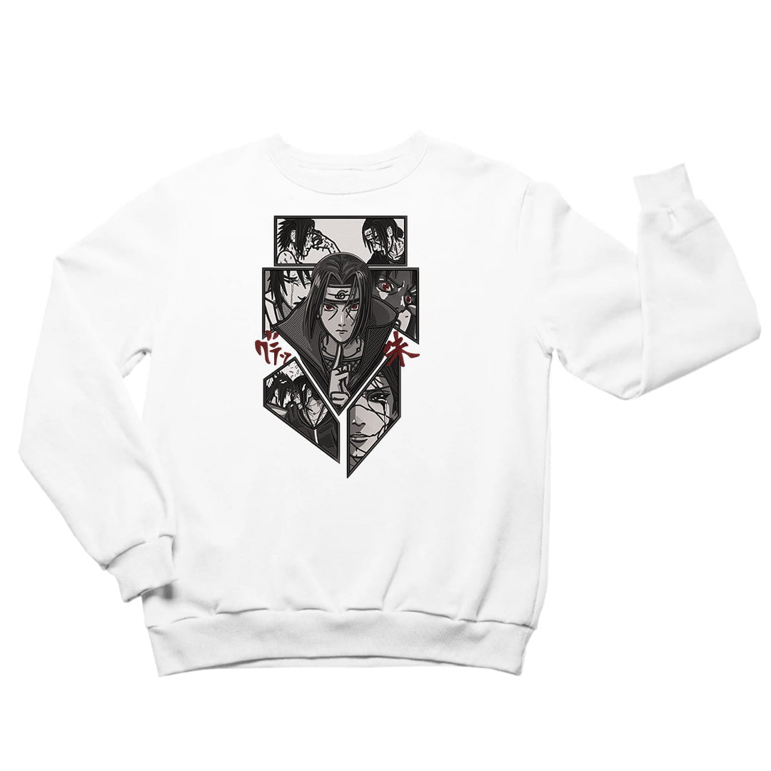 Itachi Uchiha Sweatshirt: Anime Graphic Emroidered Pullover