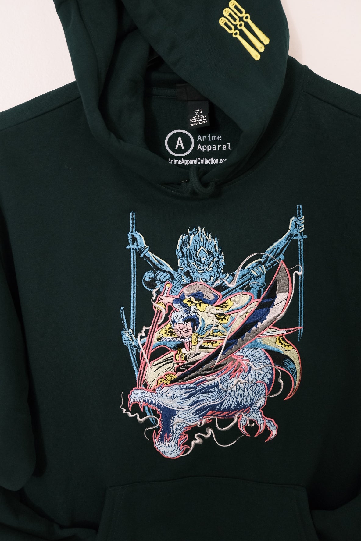 Zoro Dragon Twister Swordstyle Embroidered Hoodie