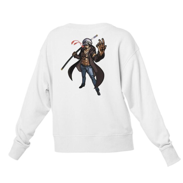 Trafalgar Law Embroidered Sweatshirt – Surgeon of Death in Style