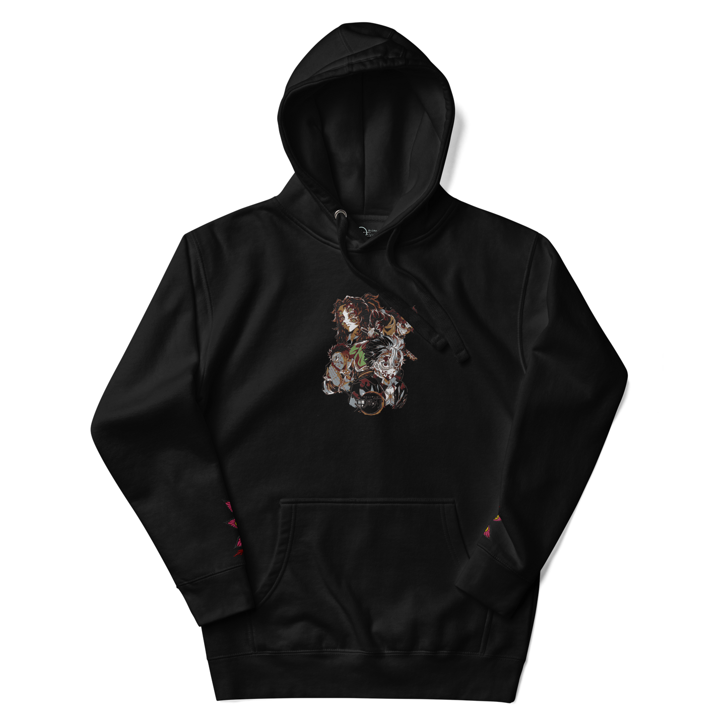 Demon Slayer Characters Embroidered Unisex Collection Hoodie