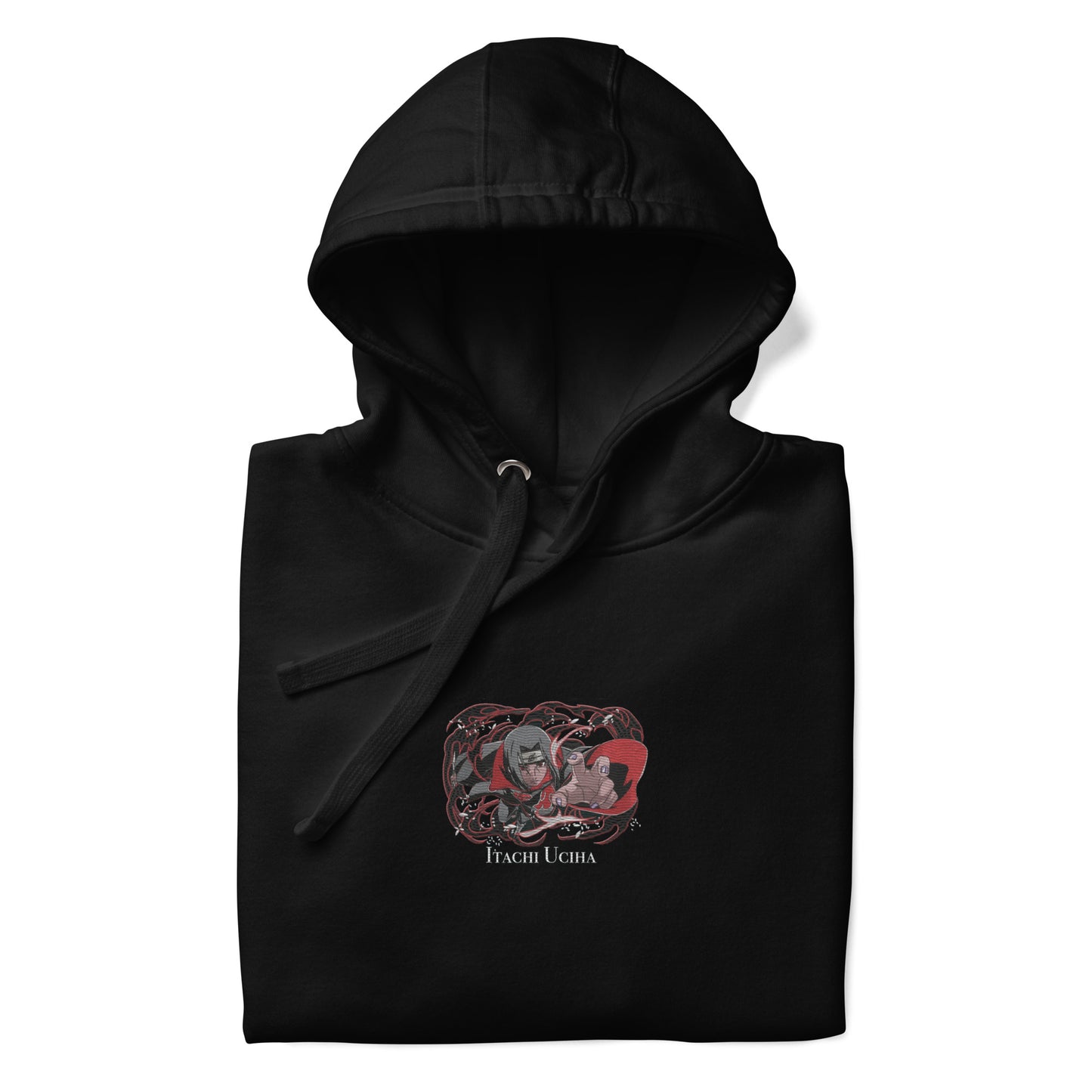 Uchihas Tsukuyomi Genjutsu Akatsuki Anime Bestickte Unisex-Kapuzenpullover-Kollektion