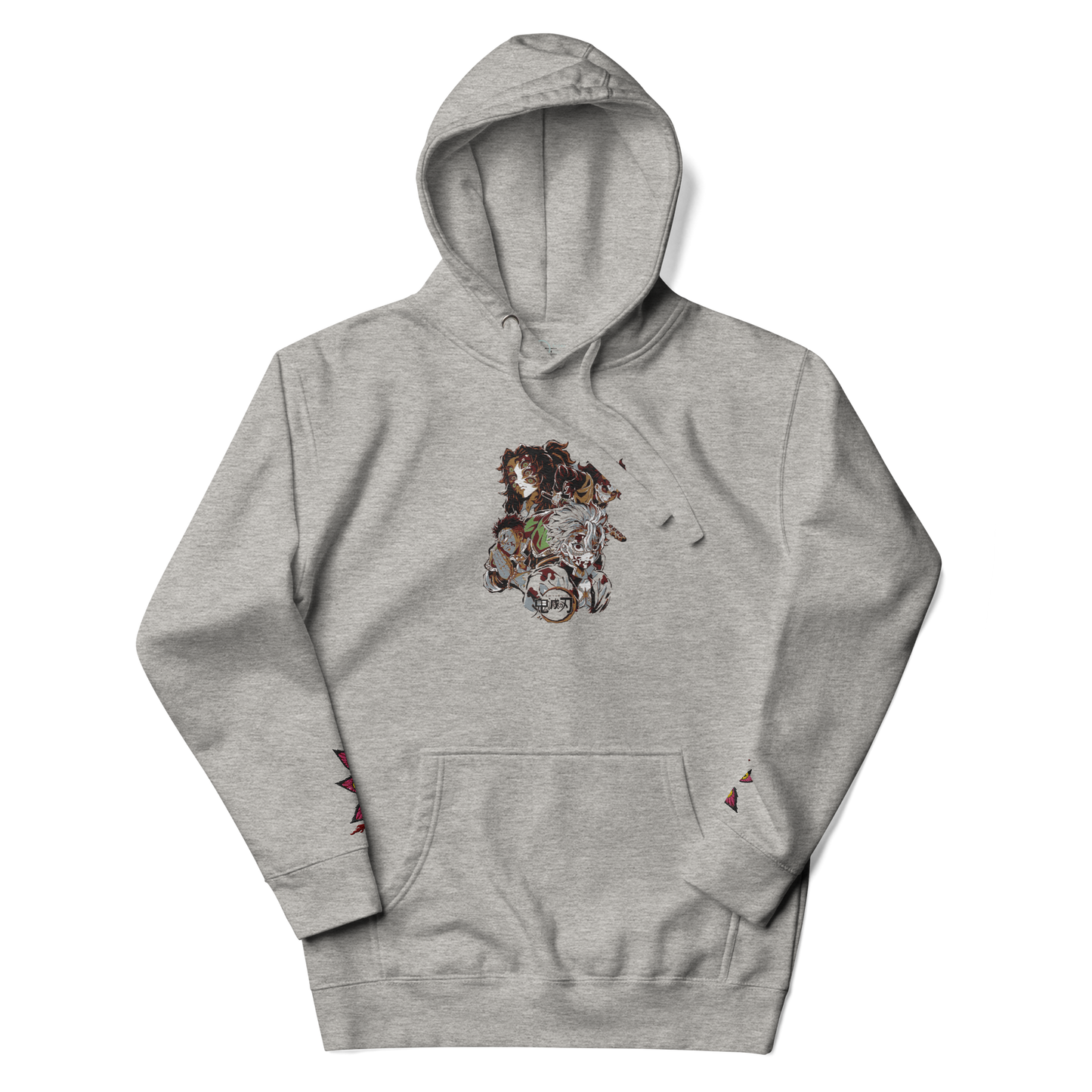 Demon Slayer Characters Embroidered Unisex Collection Hoodie