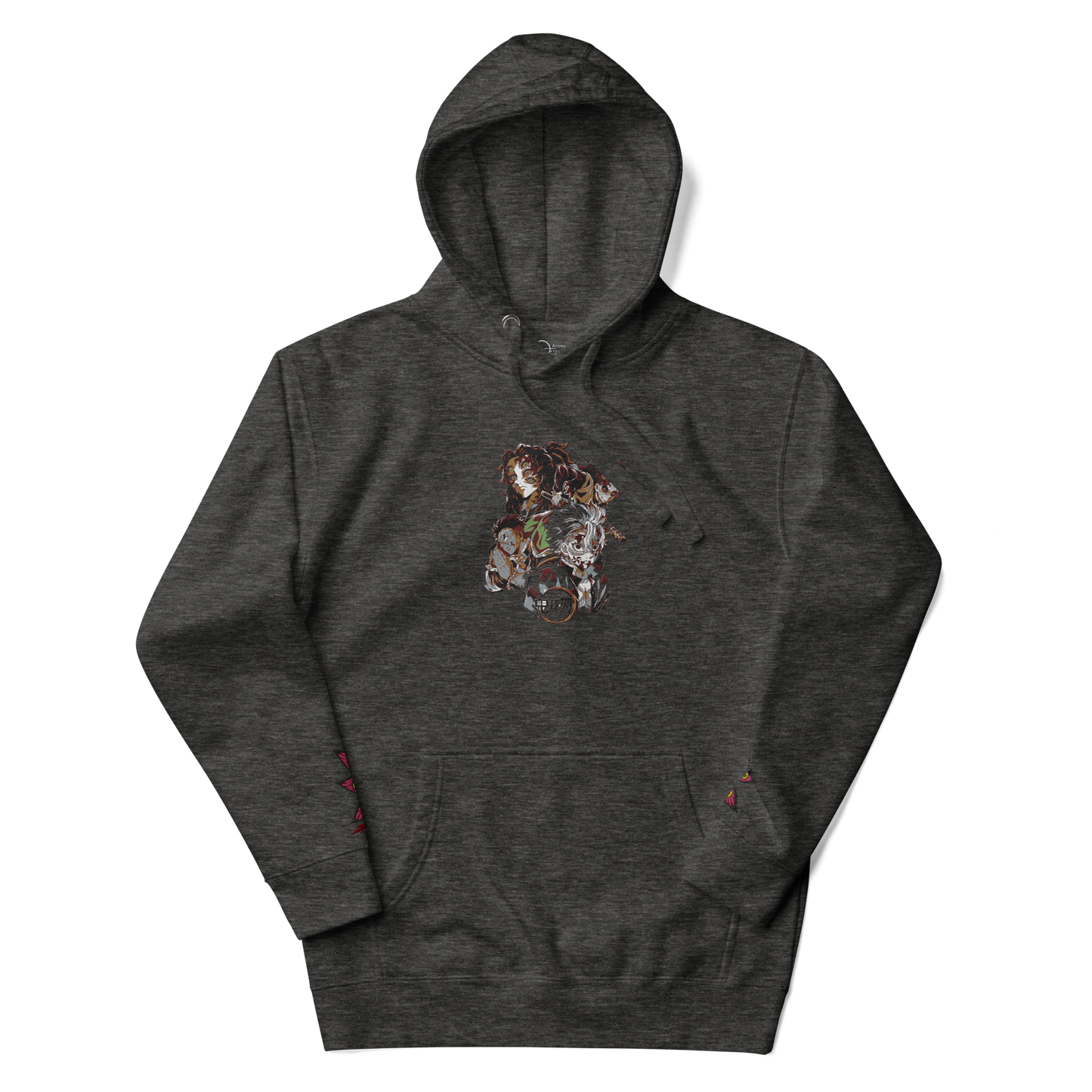 Demon Slayer Characters Embroidered Unisex Collection Hoodie