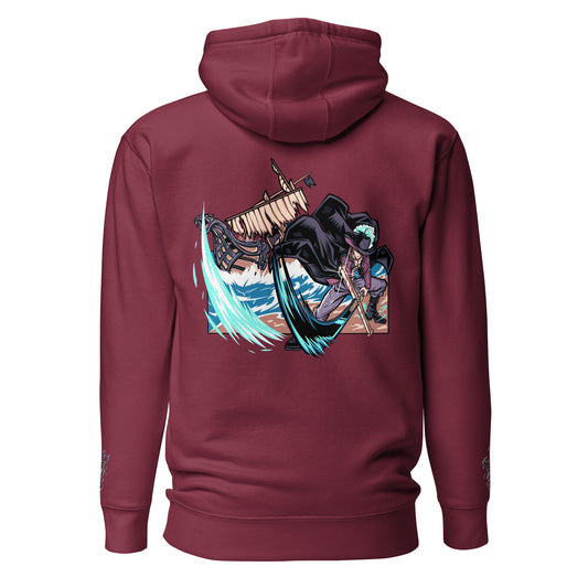 Hawk Eye Mihawk One Piece Anime Unisex Kapuzenpullover-Kollektion mit Stickerei und DTG-Druck