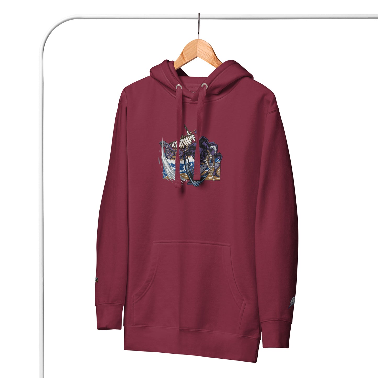 Dracule Mihawk One Piece Anime Embroidered Unisex Hoodie Collection