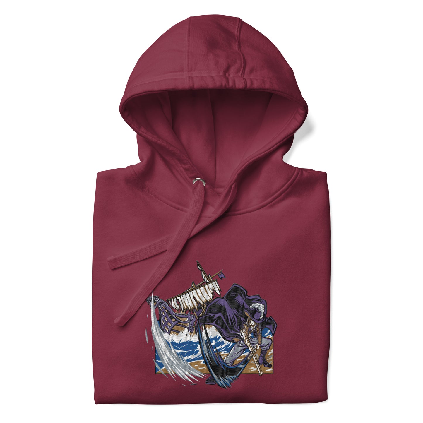 Dracule Mihawk One Piece Anime Embroidered Unisex Hoodie Collection