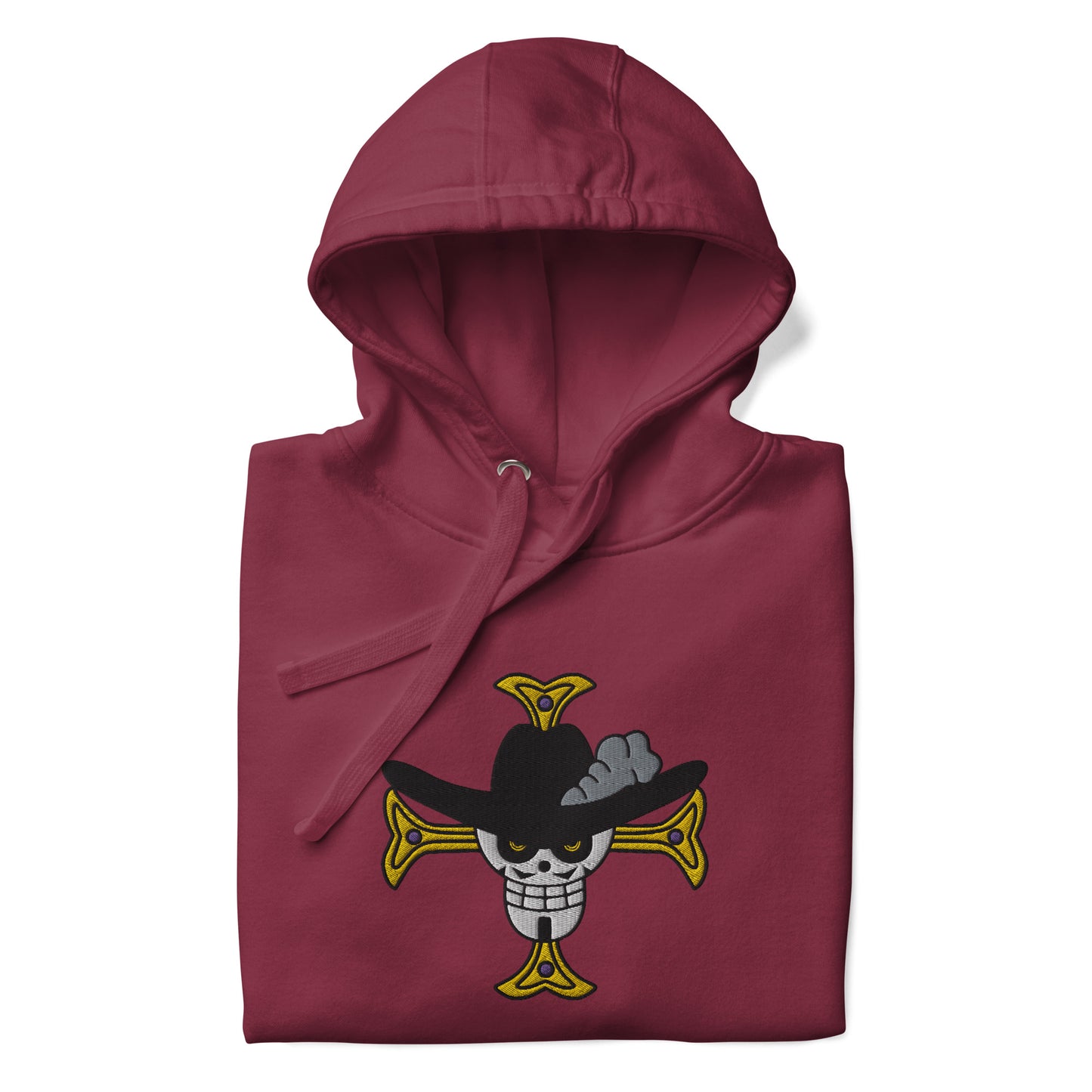 Hawk Eye Mihawk One Piece Anime Unisex Kapuzenpullover-Kollektion mit Stickerei und DTG-Druck