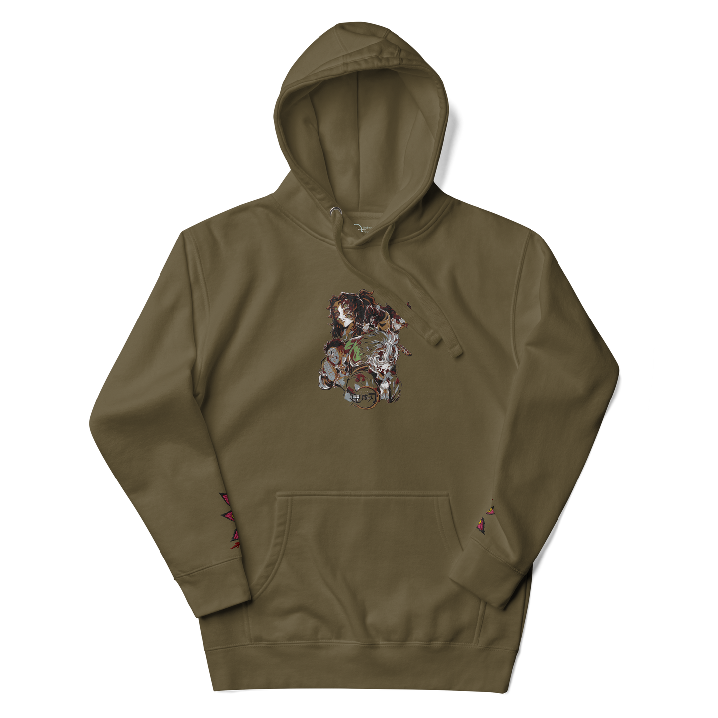 Demon Slayer Characters Embroidered Unisex Collection Hoodie