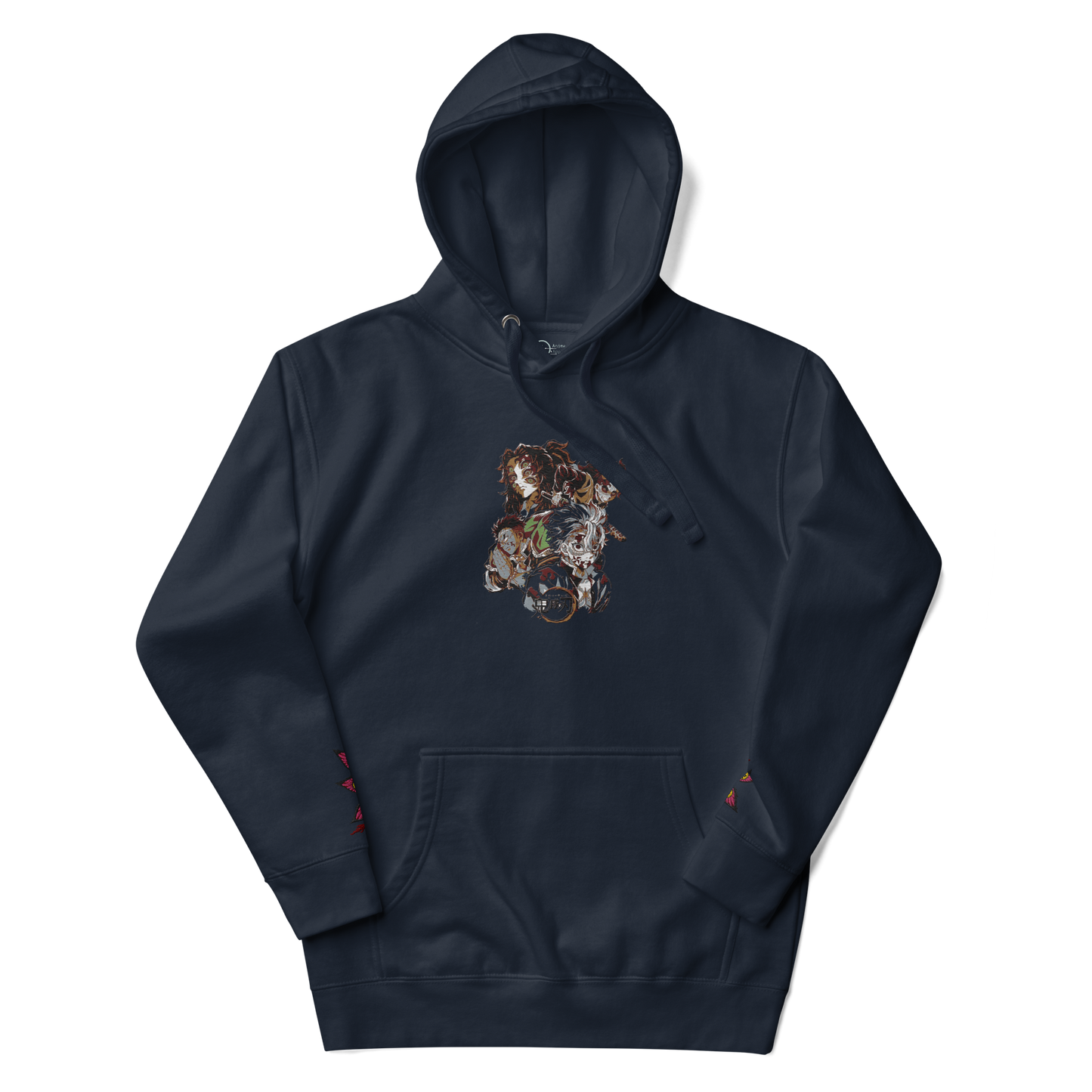 Demon Slayer Characters Embroidered Unisex Collection Hoodie