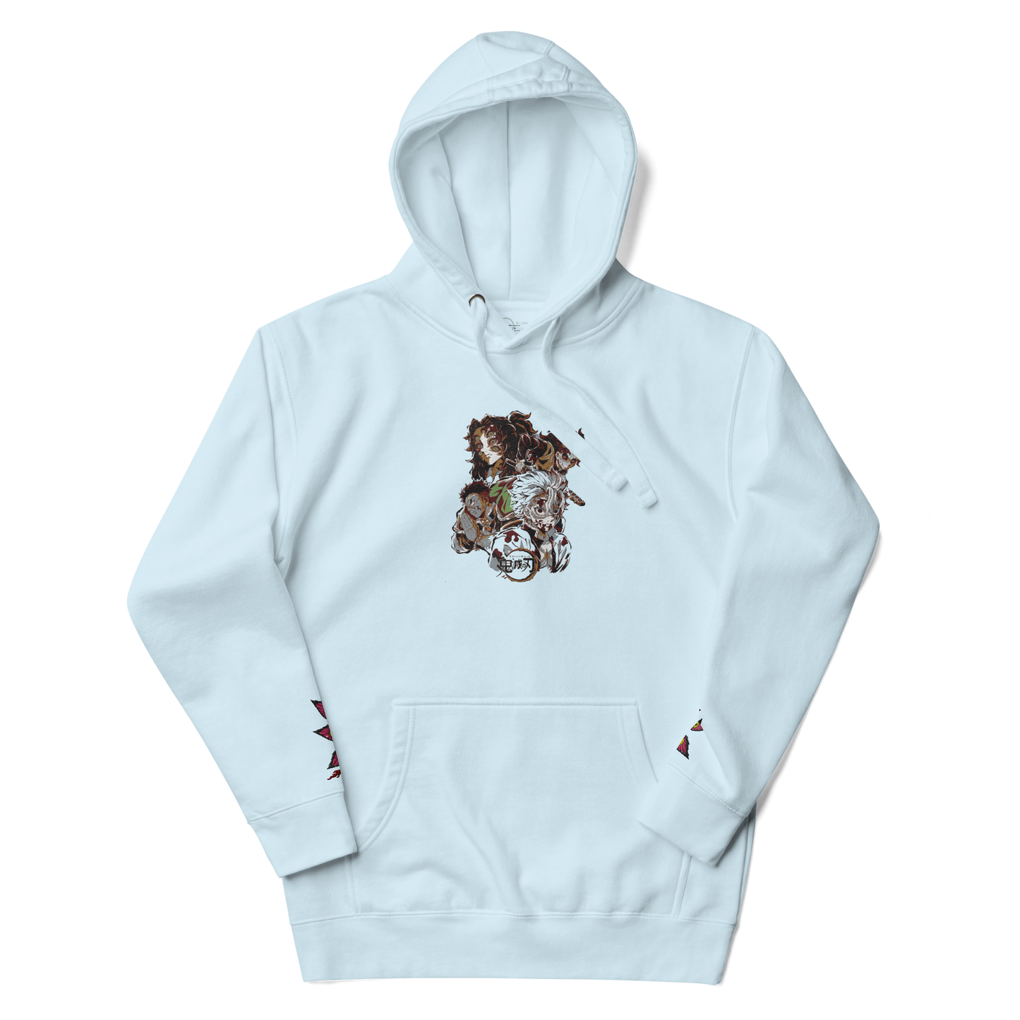 Demon Slayer Characters Embroidered Unisex Collection Hoodie