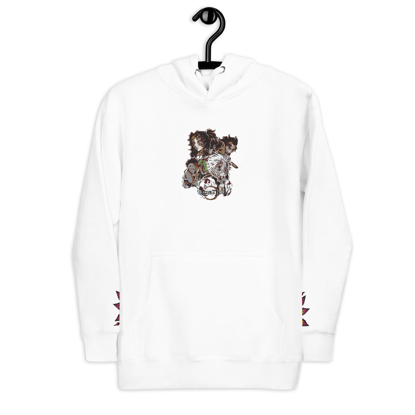 Demon Slayer Characters Embroidered Unisex Collection Hoodie