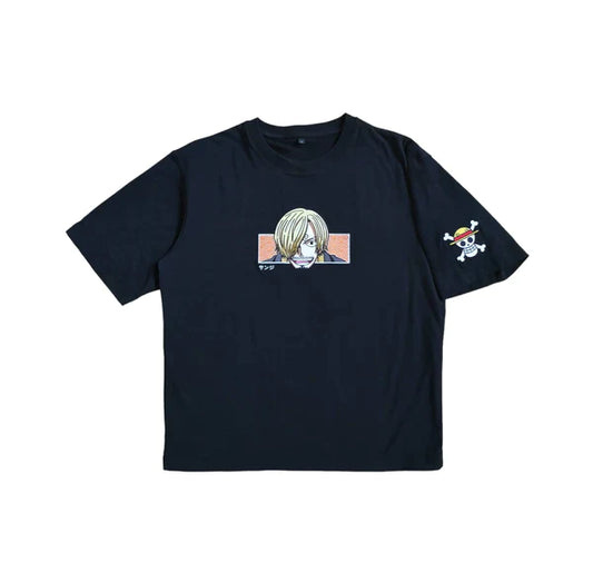 Sanji Tee One Piece Anime Embroidered Shirts Collection - XS - S - M - L - XL - 2XL - 3XL