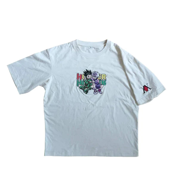 GON X KILLUA "FRIENDSHIP” TEE HUNTER X HUNTER Anime Embroidered Shirts Collection